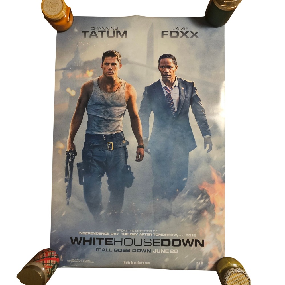 White‎ House Down 2013 Promo Movie Poster 27x40 Channing Tatum Jamie Foxx D/S